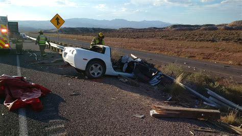 28, 2023 Photo courtesy of Patrol Sgt. . St george news car accident